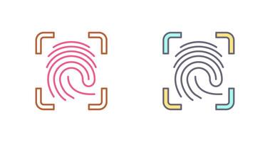 Finger Print Icon Design vector