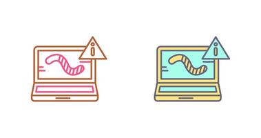 Worm Icon Design vector