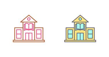 Library Building Icon Design vector