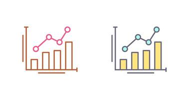 Bar Chart Icon Design vector