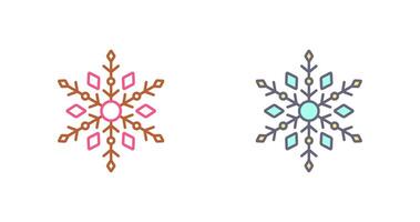 diseño de icono de copo de nieve vector