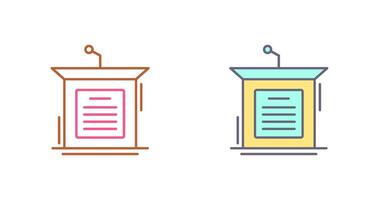 Podium Icon Design vector