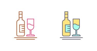 White Wine Icon Design vector