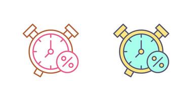 diseño de icono de reloj de alarma vector