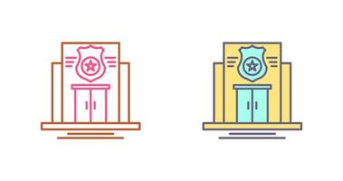 Police Station Icon Design vector