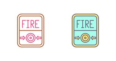 Fire Button Icon Design vector