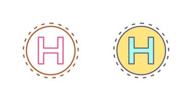 Helipad Icon Design vector