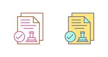 Approved Icon Design vector