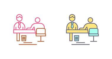 Evaluating work Icon Design vector