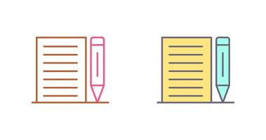 Note Icon Design vector