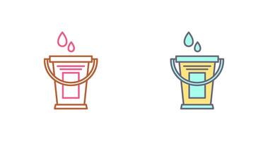 Water Bucket Icon Design vector