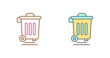 Dustbin Icon Design vector