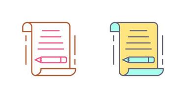 Write Icon Design vector