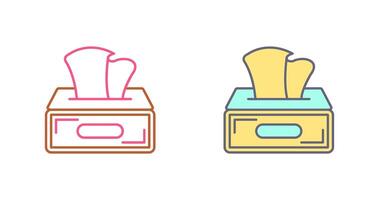 Tissue Box Icon Design vector