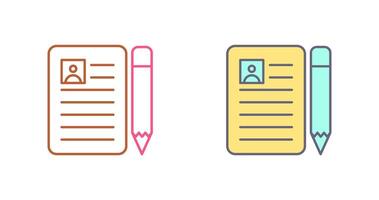 CV Icon Design vector