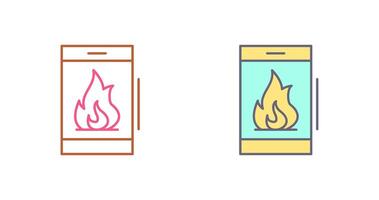 diseño de icono de fuego vector