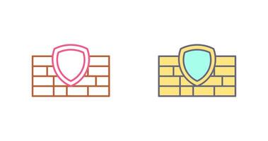 Firewall Icon Design vector
