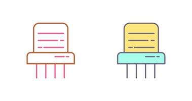 Paper Shredder Icon Design vector
