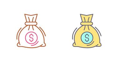 Money Bag Icon Design vector