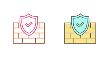 FireWall Icon Design vector