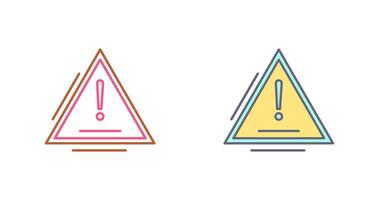 Warning Icon Design vector