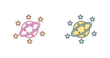Saturn Icon Design vector