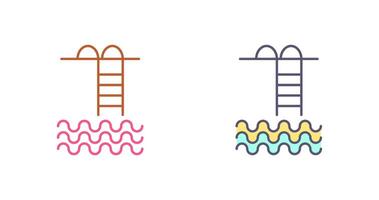 Swiming pool Icon Design vector