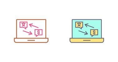 Translator Icon Design vector