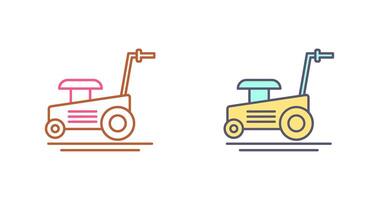 Lawn Mower Icon Design vector