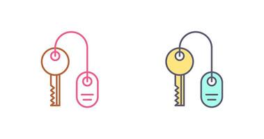 Room key Icon Design vector