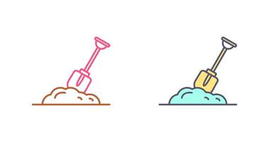 Digging Icon Design vector