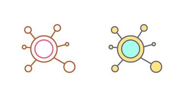 Molecule Icon Design vector