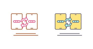 Data Transfer Icon Design vector