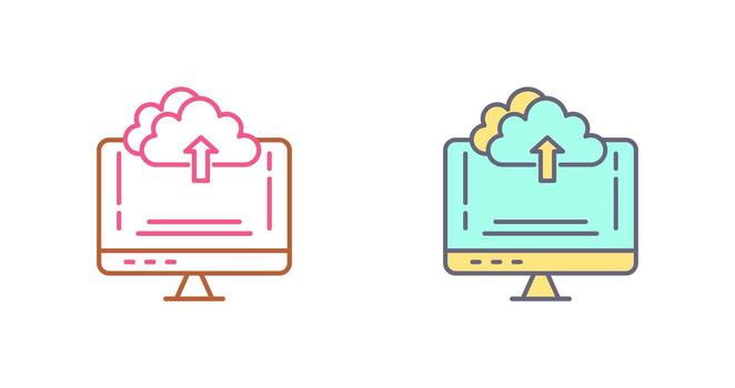 Upload Icon Design vector