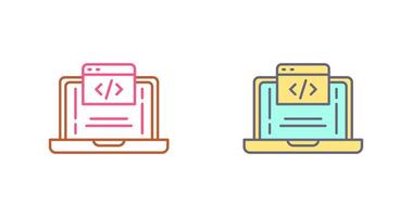 Coding Icon Design vector