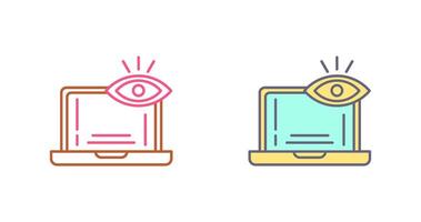 Monitoring Icon Design vector