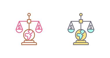 International Law Icon Design vector