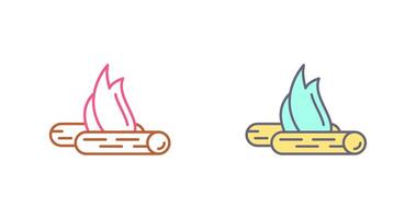 Bon Fire Icon Design vector