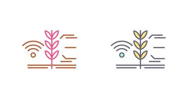 Smart Farm Icon Design vector