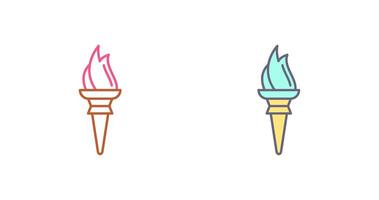 Torch Icon Design vector