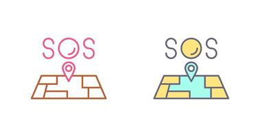 Sos Icon Design vector