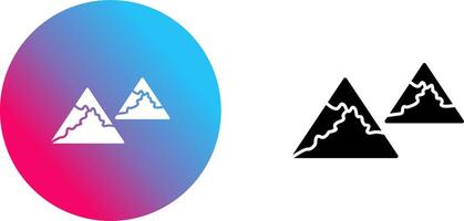 Unique Mountains Icon Design vector