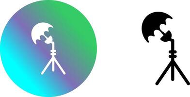 Unique Light Stand Icon Design vector