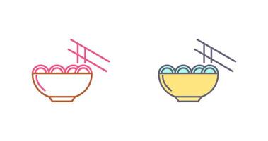 Chinese food Icon Design vector