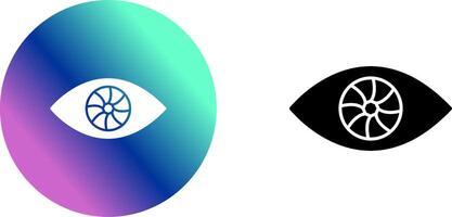 Unique Eye Icon Design vector