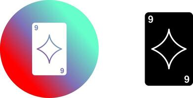 Diamonds Card Icon Design vector
