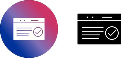 Unique QC Passed Icon Design vector