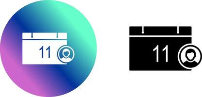 Unique Event Management Icon Design vector