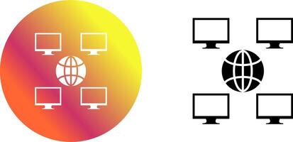 Unique Company Network Icon Design vector