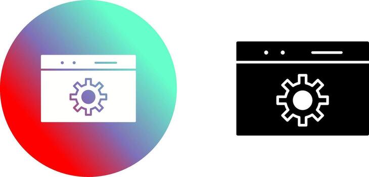 Unique Web Optimization Icon Design vector